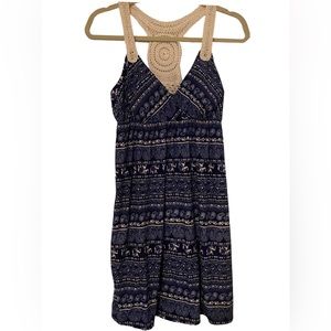 NB Boho Crochet Racerback Dress
